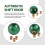 Marble Style Round  Gear Shift Knob Acrylic Shifter Knobs Stick Shift Knobs with 3 Adapter for Manual Car Dark Green 3