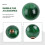 Marble Style Round  Gear Shift Knob Acrylic Shifter Knobs Stick Shift Knobs with 3 Adapter for Manual Car Dark Green 4