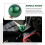 Marble Style Round  Gear Shift Knob Acrylic Shifter Knobs Stick Shift Knobs with 3 Adapter for Manual Car Dark Green 5