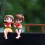 (Yellow)Cartoon Watermelon Couple Decor With Interactive And Educational Features Playrooms For 4