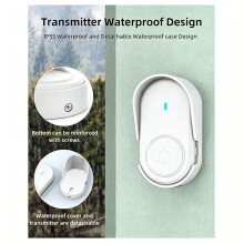 Life Long-Distance Wireless Self-Generated Doorbell Welcome Device 433 Elderly Caller Doorbell Home EU Plug