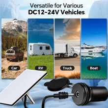 For Starlink 12V Power Adapter Recessed Mount 12V to 30V Step Converter Power Supply for RV Boat