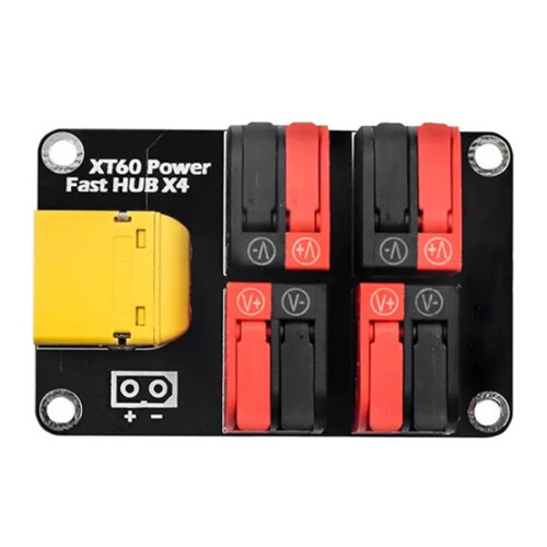XT60 Power Distribution Board Power Module for LiPo Batteries - Tool-Free, Push-Type Quick Connectors for RC Drone DIY 2
