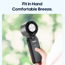 Portable Air Cooling Turbo Fan 3600mAh 100 Wind Speeds Adjustable Outdoor Foldable Handheld Fan