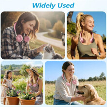 Neck Fan Portable Rechargeable 360 Rotating Wearable Personal Fan with 3 Speeds, 2000mAh for Travel & Outdoor