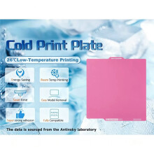 PEI-Bouwkoelplaat voor X1/P1P/A1 Bouwplaat, Dubbelzijdige Plaat, Verenstaalplaat, 256x256 mm, Verwarmingsbed B