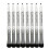 Lot de 8 Stylos pour Tableau Blanc, Pointe Fine, Magnétiques, Noir 1