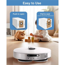6 Pack Dust Bags Replacement for L8000 /Medion X20 SW+ MD 11415 Robot Vacuum Cleaner with Self-Empty Station