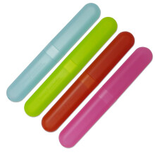 Dental Aesthetics Toothbrush Case Travel Cover Set of 4 - Pink, Blue, Green,