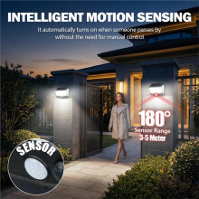 Luz Solar Exterior de 468 LED con Sensor de Movimiento, Resistente Al Agua, para Jardín, Pasillo, Decoración y Emergencia.
