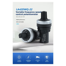 5 Stuks LA42DWQ-22 Draaipotentiometers met een Diameter van 22 mm, Precisiepotentiometerknop, Weerstandsschakelaar 5K