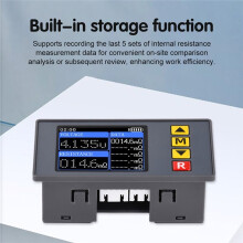 TS457 5V Internal Resistance Tester, 1.77-Inch TFT Colour LCD Screen, 18650 Battery Tester, AC 4-Wire Method