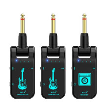 Sistema Inalámbrico para Guitarra de 2,4 GHz, 2 Transmisores y 1 Receptor, Accesorios Universales para Instrumentos Musicales Eléctricos