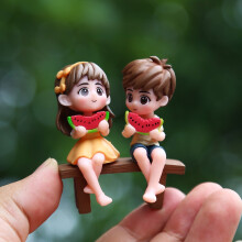 (Yellow)Cartoon Watermelon Couple Decor With Interactive And Educational Features For Playrooms