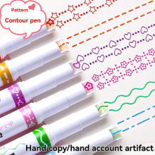 Lot de 6 Surligneurs Kawaii Fleurs, Feutres Ă pointe roller pour Journaling et Dessin