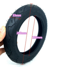 1 Set 8 Inch Tyre 8X1 1/4 Scooter Tire & Inner Tube Set & 1 Pcs 8 Inch 8X1 1/4 Scooter Inner Tube with Bent Valve