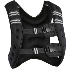 Gilet lesté de musculation 10 kg, ajustables, Polyester Oxford, pour fitness et cardio