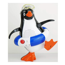 Steepletone Penguin Radio PSR5 BT FM Waterproof Bluetooth Speaker Siren Blue