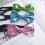 (Green)Accessorio cravatta clipon farfalla resina glitter rosa per uomo donna e 5