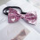 (RosePink)Accessorio cravatta clipon farfalla resina glitter rosa per uomo donna e 1