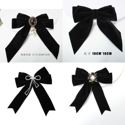 (StyleC)Koreaninspired Lace Bow Tie With Adjustable Clasp For Formal Attire Womens 2