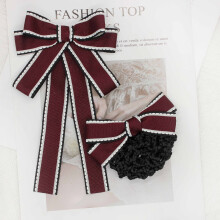 (Set 3)Adult Womens Tie Pin With Red White Blue Design For Corporate Uniforms