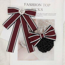 (Set 2)Adult Womens Tie Pin With Red White Blue Design For Uniforms Corporate