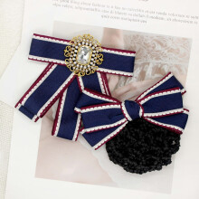(Set 6)Adult Womens Tie Pin With Red White Blue Design For Corporate Uniforms