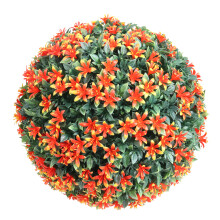 (Orange, 25cm) Artifical Plant Ball Flower Ball Faux Eucalyptus Backyard Garden Wedding Decor