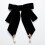 (BlackVelvet)Sofisticado lazo de terciopelo con acento de perlas corbata unisex para eventos de otoño 5