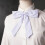 (White)JK Serie Mädchen Party Accessoire mit Satinfliege für Freizeit Schule und Gebrauch Geschenk 4