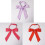 (White)JK Serie Mädchen Party Accessoire mit Satinfliege für Freizeit Schule und Gebrauch Geschenk 3
