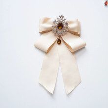 (ChampagneSparkle)Korean Style Satin Neck Bow With Sparkling Galaxy Pattern For Occasions Special