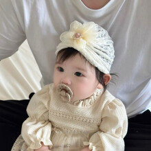(Style C,38-42cm)Baby Girl Spring Summer Lace Infant Hat With Sunshade Breathable S Design