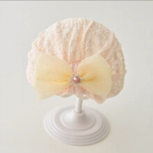 (Style F,42-45cm)Baby Girl Spring Summer Lace Infant Hat With Sunshade Breathable Design S