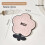 (Pink)Waterproof Silicone Dinner Placemat With Elegant Flower Pattern For Settings 7