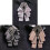 (StyleF)Versatile Collar Flower Pin With Glittering Stones For Office Party Or Gift Use 3
