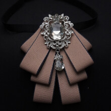 (BlueEdge)Mens Luxury Suit Accessory With Multilayer Bowtie And Collar Pin For Wedding And Events Business