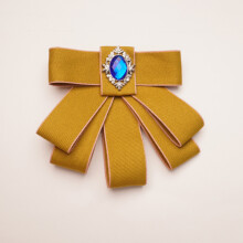 (ApricotGingerPin)Minimalistisches Unisex Halsband Blume mit verstellbarem Riemen und Seidenstoff für Zeremonien