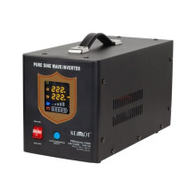 KEMOT PROsinus-1000 UPS - a pure sine wave inverter with a 12V charging function 230V 1000VA/700W - black