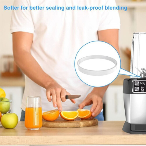 Rubber Gaskets Replacement for Nutri  Blender, 3.94in White Seal  for Auto-IQ Pro Extractor Blade BL450