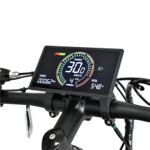 Compteur de Vitesse à Écran LCD H8C pour Vélo Électrique 24V/36V/48V/60V UART Compteur Animé en Couleur pour Trottinette Électrique SM6PIN