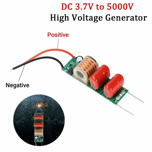 3.7V to 5000V Boost Transformer Module, High Voltage Generator Module, Electric Mosquito Swatter Boost Board 1