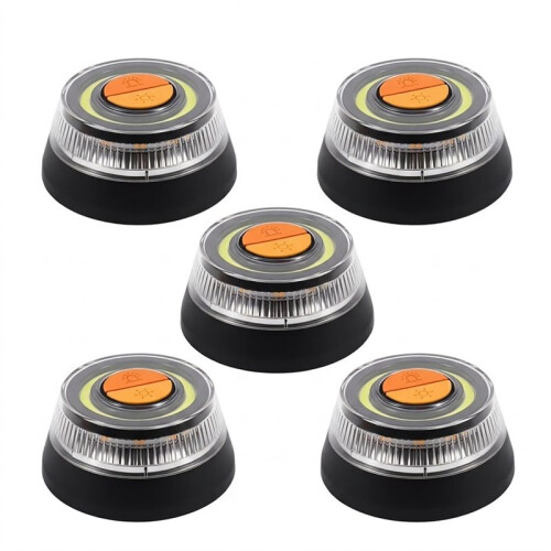 5Pcs Magnetic Car Emergency Light Safety Warning Light Help Safety Signal Lamp Strobe Flash Light 3 Light Modes 1