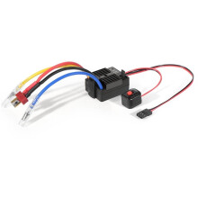 HG1060 Waterdichte 60A Geborstelde ESC 3A/6V BEC voor 550 540 Motor 1:10 RC Crawler Truck Auto Onderdelen Zwart
