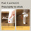 10 Pack Hidden Child Safety Cabinet Locks , Hidden Inside Latches with Adhesive, Keyless Release 7