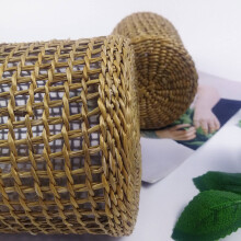 2 Pcs Straw Glass Flower Vase Japanese Flower Pot in the Nordic Contracted Flower Basket To Water Plants L & S