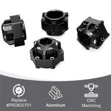 Hex Adapters for 1/10 Pro- Racing 6x30 to 12mm PRO633701 PL28 MX28 17.5mm Thickness, Hex Hub Adapter Upgrade Parts