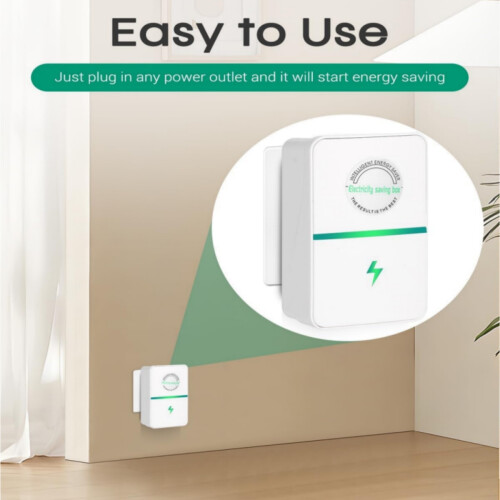 Smart Electricity Saving Box, Energy Saving Device with Voltage Optimization, 30KW Load Power Saver for Home and Office 1