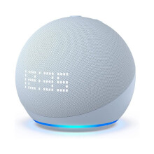 Compatible avec les Dots 6e génération avec horloge et haut-parleur, support mural blanc.